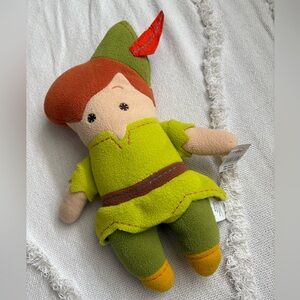 Vintage NWT Disney Store Peter Pan Sewn Abstract 12 inch Plush